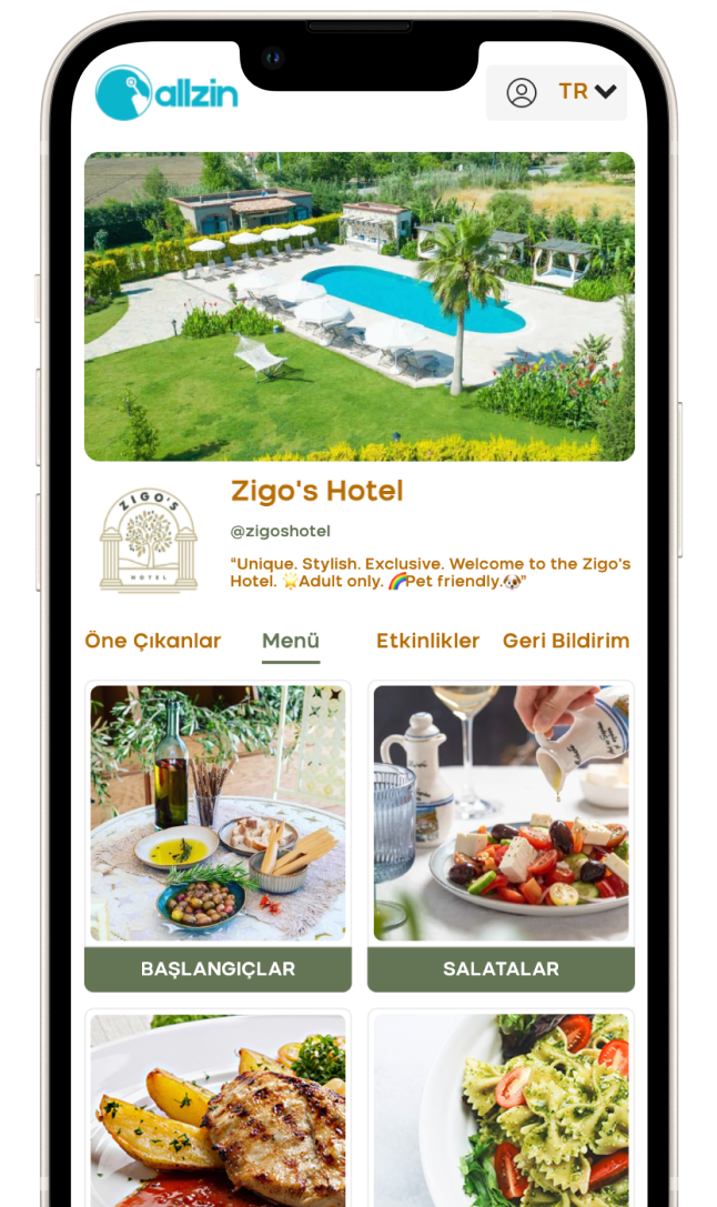 Zigo s Hotel QR Menu